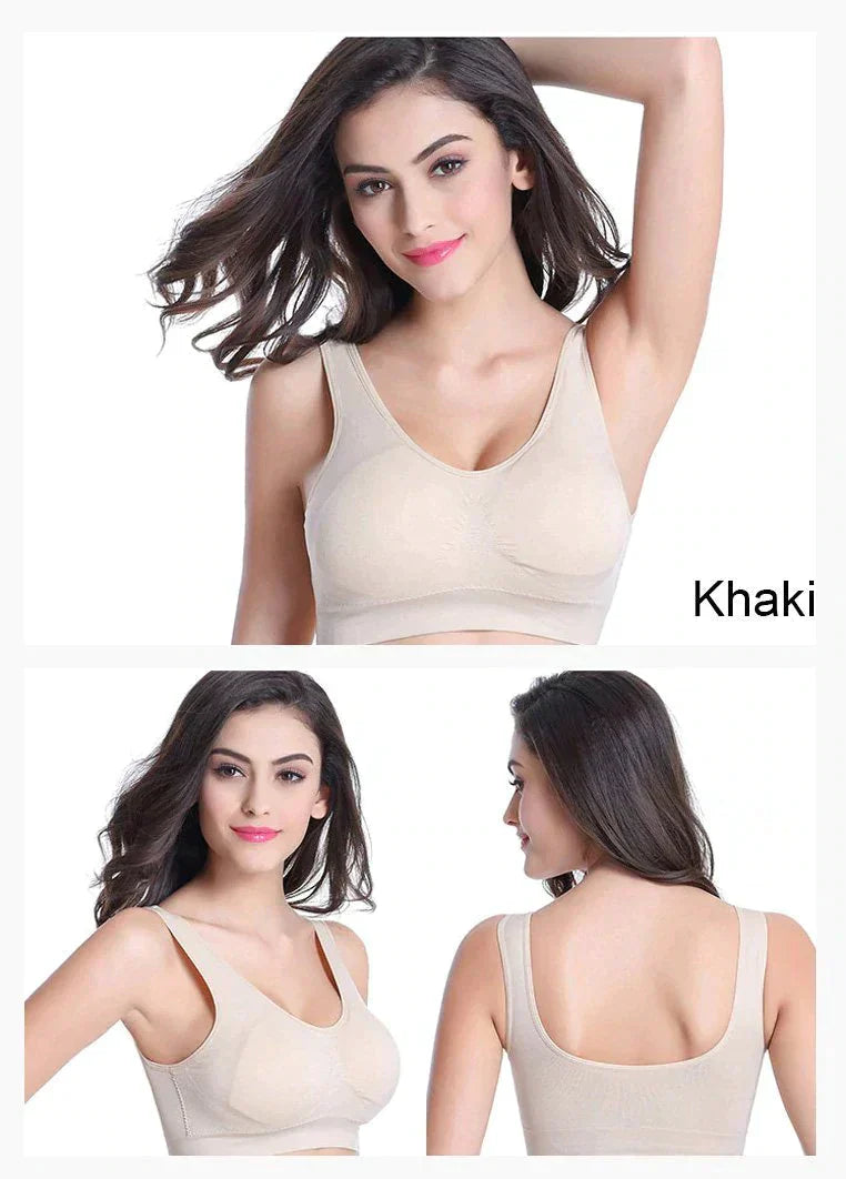 🎁 WOMEN'S COTTON SOLID NON PADDED AIR BRA (PACK OF 3) - Free Size