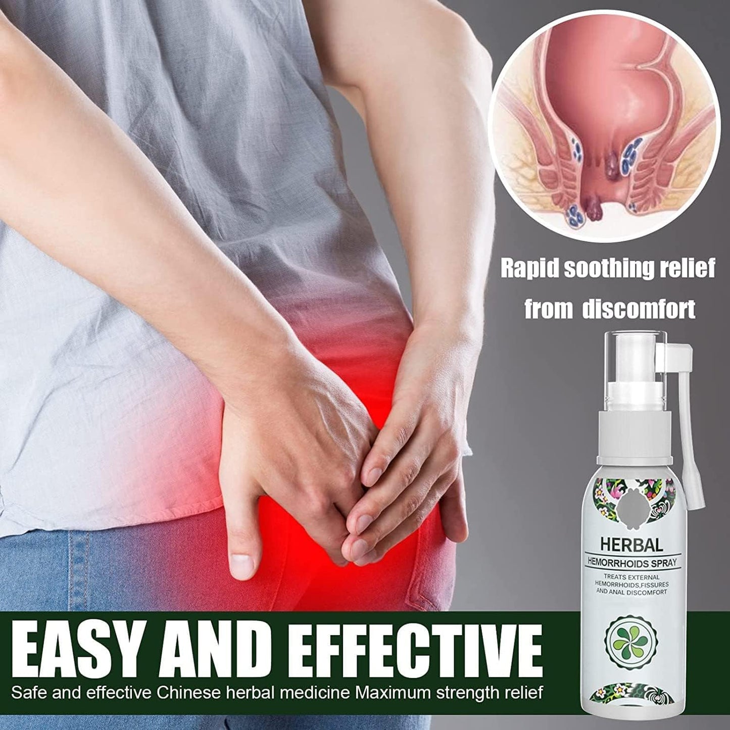 Herbal Hemorrhoids Spray 🔥BUY 1 GET 1 Free🔥