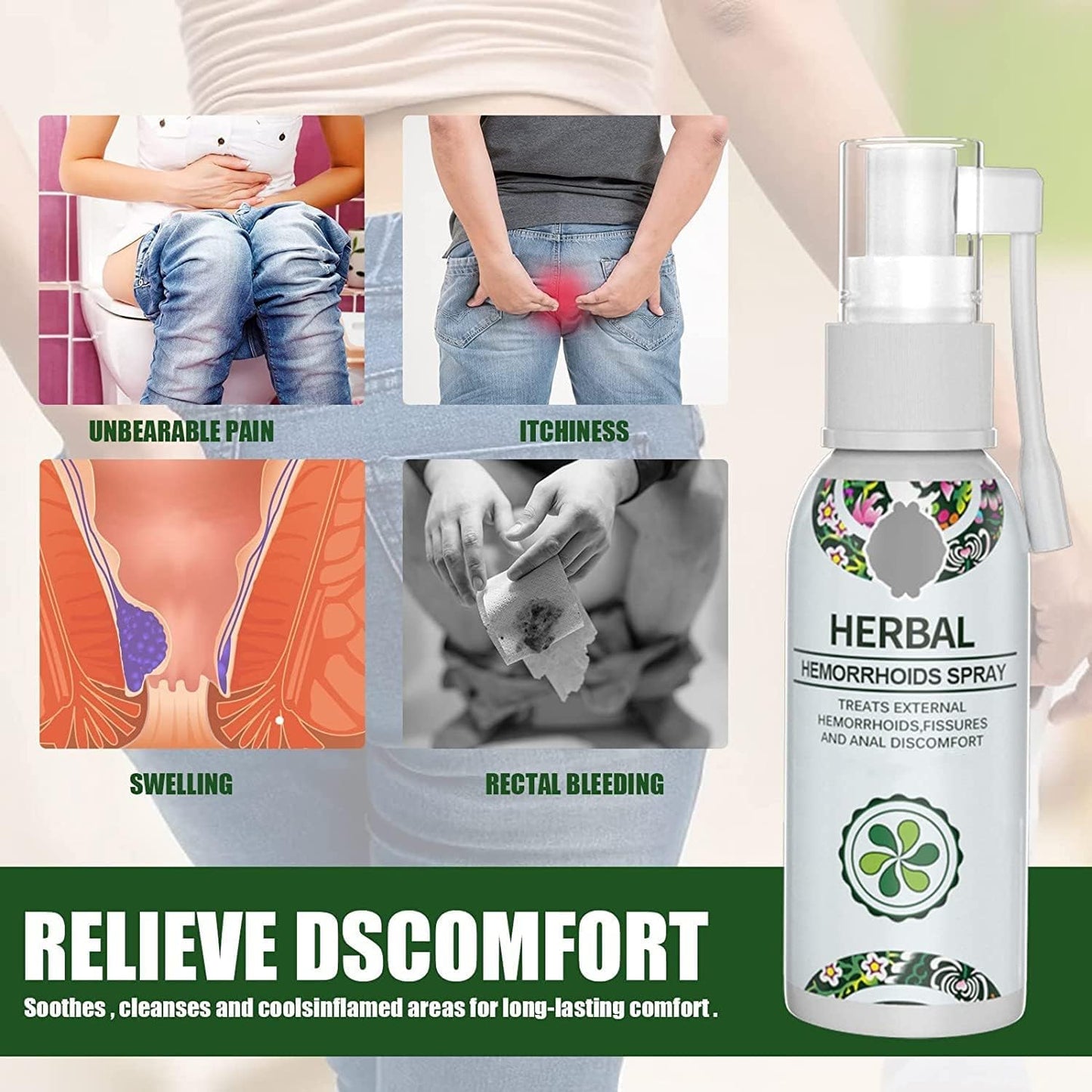 Herbal Hemorrhoids Spray 🔥BUY 1 GET 1 Free🔥