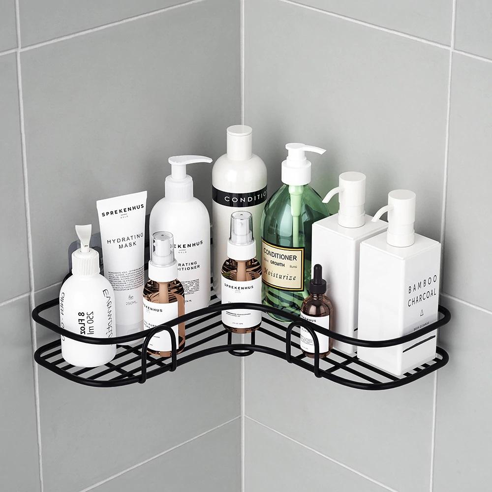 Shelf- Adhesive Metal Corner Storage Rack (Pack Of 2)