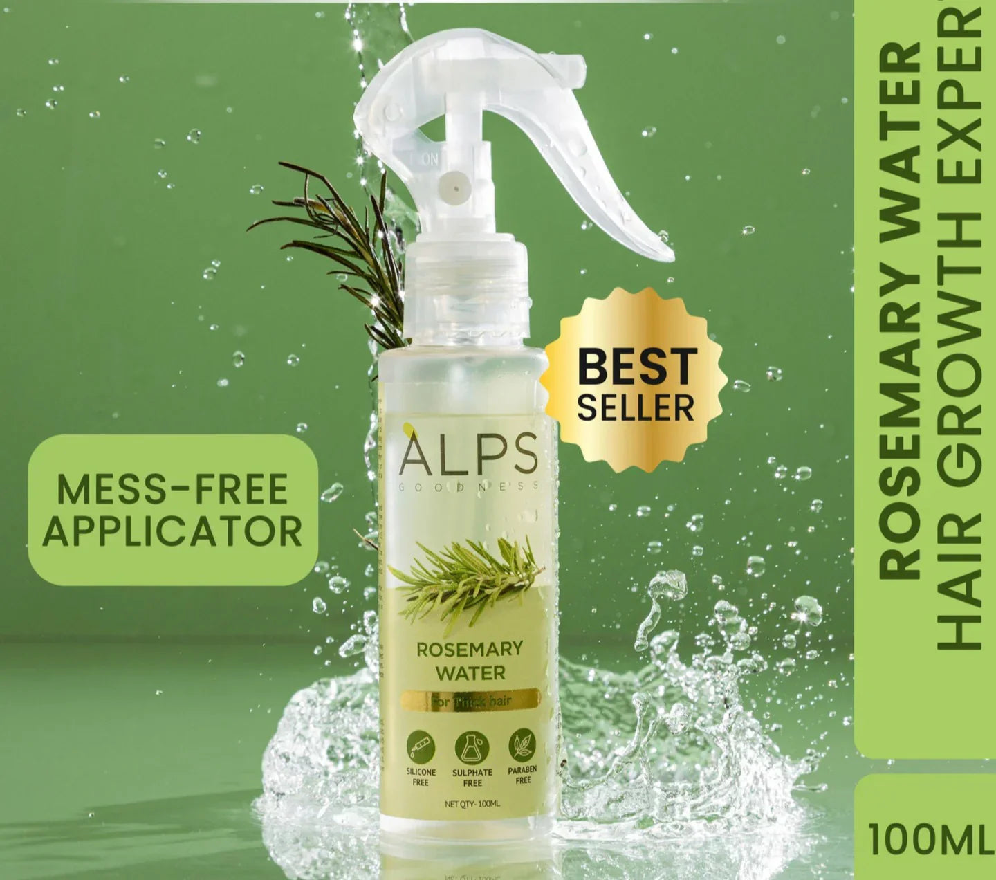Rosemary Water, Hair Spray For Regrowth (Pack of 2) | 100 ml each
