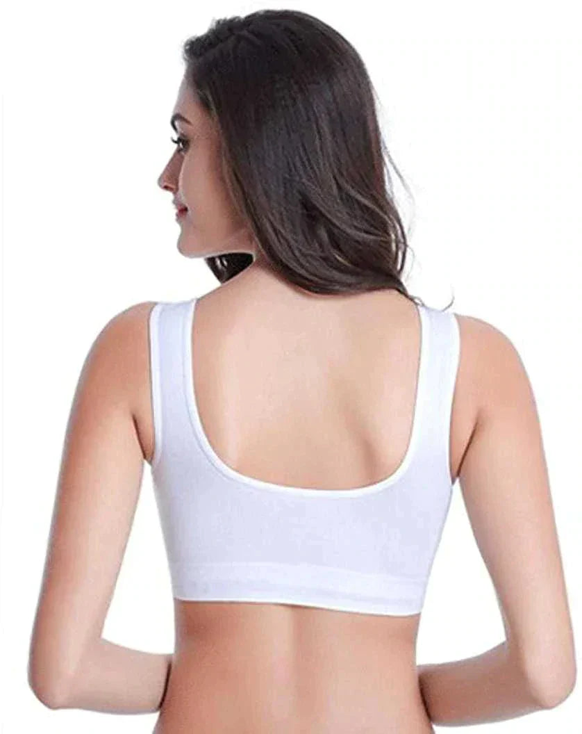 🎁 WOMEN'S COTTON SOLID NON PADDED AIR BRA (PACK OF 3) - Free Size
