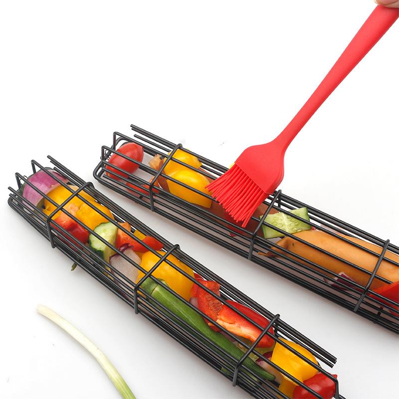 Evercrafty BBQ Kabob Grill Basket (Set of 2)