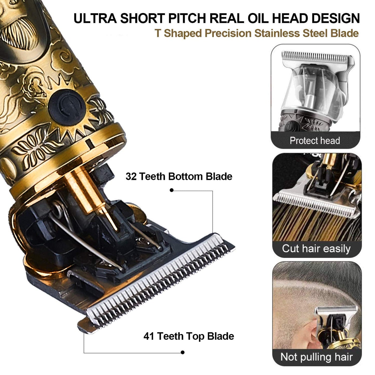 Fasharo 6 in 1 Electric Hair Trimmer for Men, Upgraded Professional Clippers Set