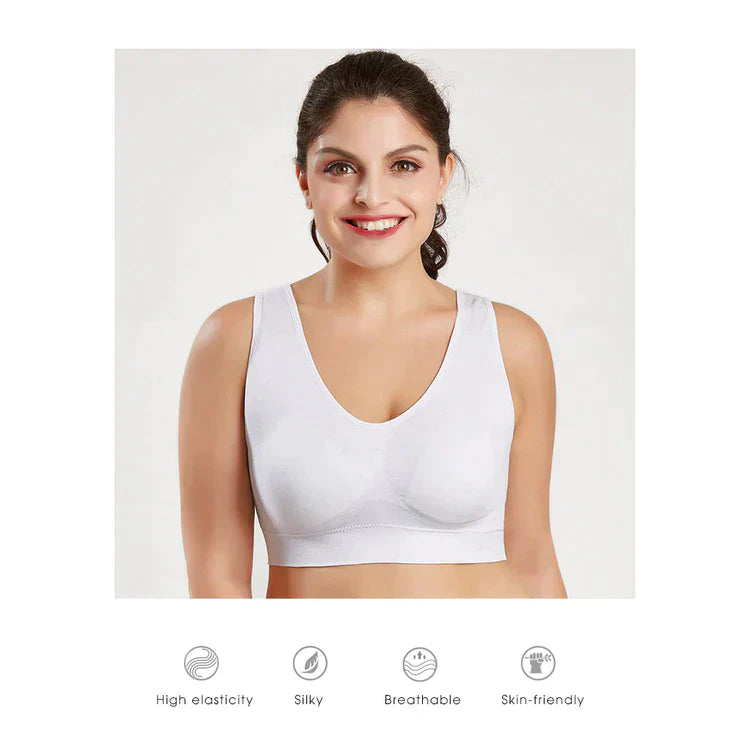 🎁 WOMEN'S COTTON SOLID NON PADDED AIR BRA (PACK OF 3) - Free Size